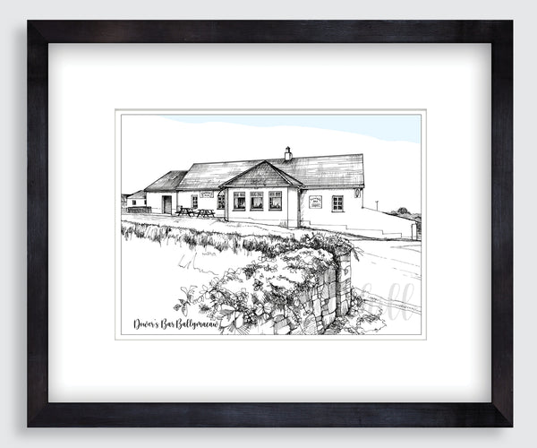 Dower's Bar (black & white), Ballymacaw, Dunmore East