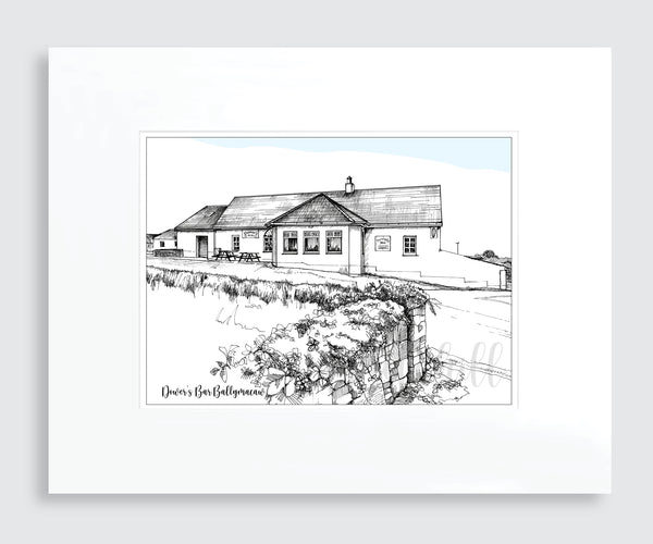 Dower's Bar (black & white), Ballymacaw, Dunmore East