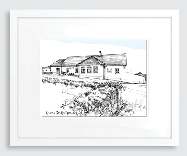 Dower's Bar (black & white), Ballymacaw, Dunmore East