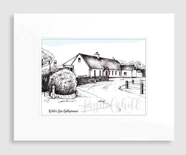 Whites Bar (black & white), Ballymacaw, Dunmore East