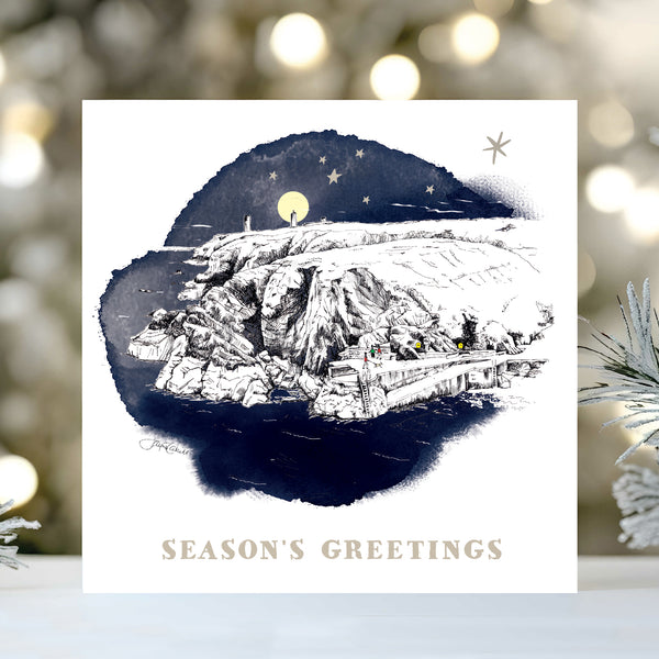 Newtown Cove, Tramore, Christmas Card