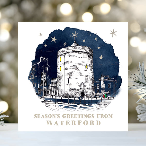 Reginald's Tower, Waterford, Christmas Card