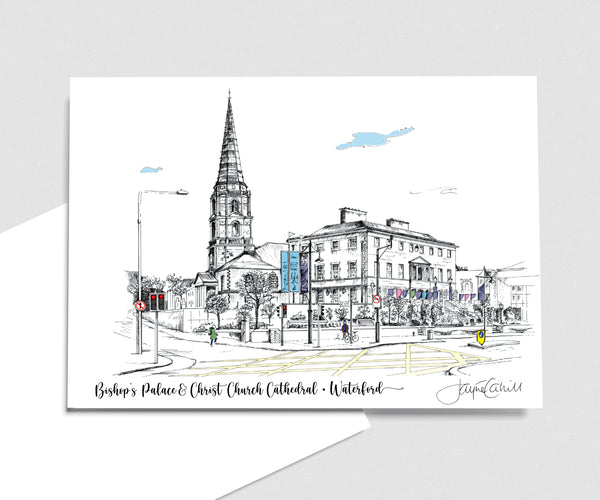 Bishop's Palace & Christ Church Cathedral Waterford - Art Card