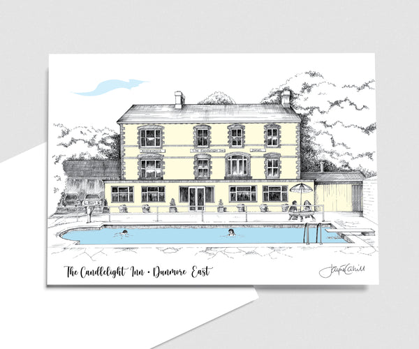 Candlelight Inn, Dunmore East - Art Card