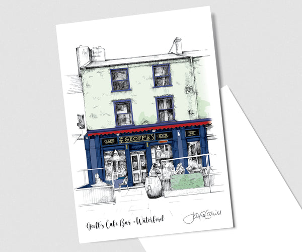 Geoff's Cafe Bar, Waterford - Art Card