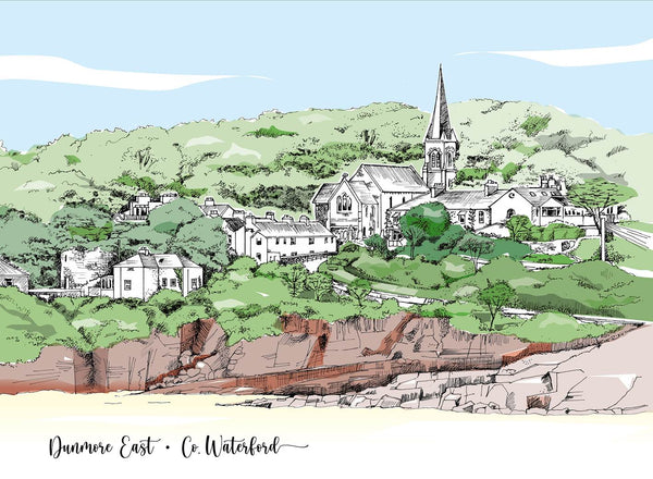 St Andrew's Church from Lawlor's Strand, Dunmore East