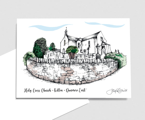Holy Cross Church, Killea, Dunmore East - Art Card