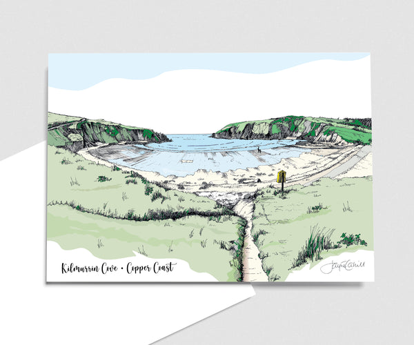 Kilmurrin Cove, Copper Coast, Co. Waterford - Art Card