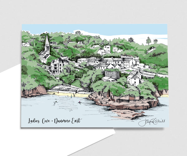 Ladies Cove, Dunmore East - Art Card