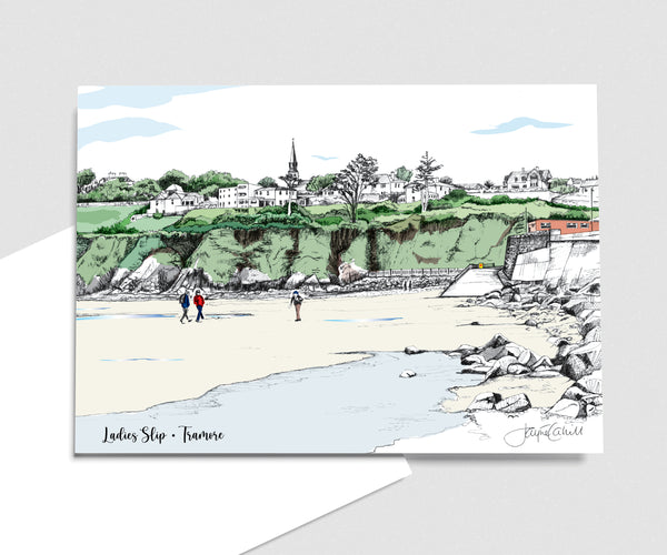 Ladies Slip, Tramore - Art Card