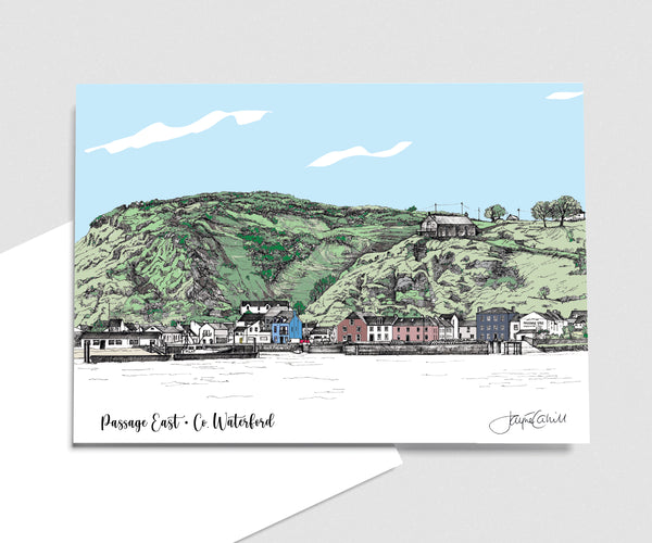 Passage East, Co. Waterford - Art Card