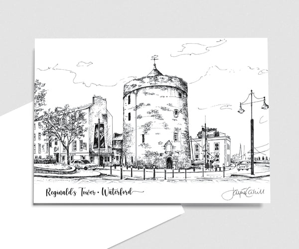 Reginald's Tower, Waterford - Art Card