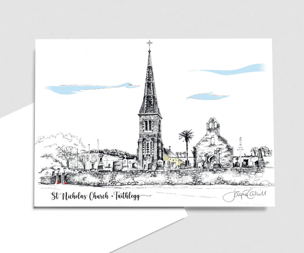 St Nicholas Church, Faithlegg, art card
