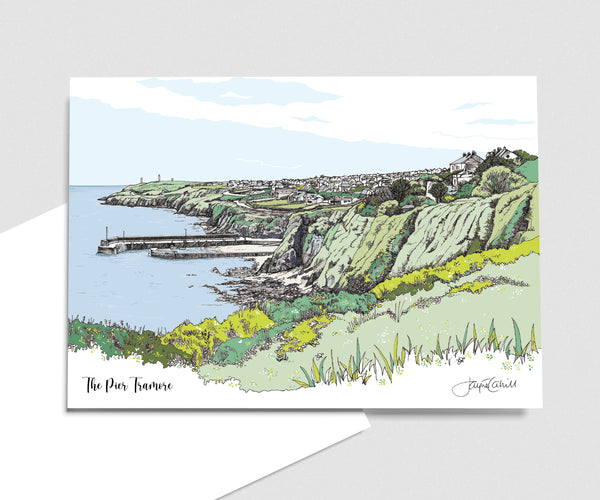 The Pier from the Doneraile, Tramore - Art Card