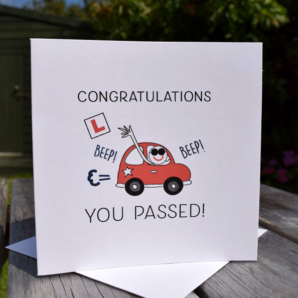 Congratulations On Passing Your Driving Test Jayné Cahill Design 